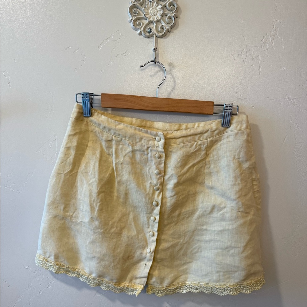 Forever 21 Light Yellow Skirt